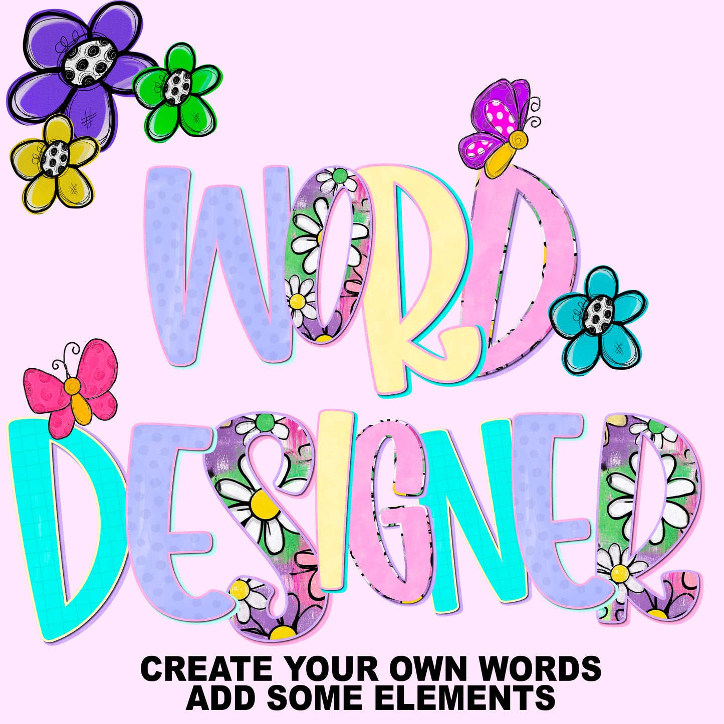 Alphabet Generator, Mockup + Word Designer, And Seamless Pattern Creator Web Based Tool Bundle | PNG Letter Generator & Digital Paper Designer | Design For All Designers (Copy)